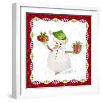 Christmas Snowman I-Lanie Loreth-Framed Art Print