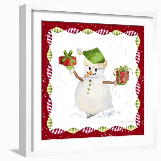 Christmas Snowman I-Lanie Loreth-Framed Art Print