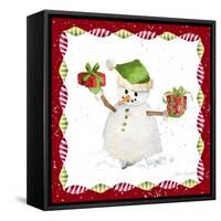 Christmas Snowman I-Lanie Loreth-Framed Stretched Canvas