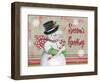 Christmas Snowman II-Kimberly Poloson-Framed Art Print