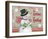 Christmas Snowman II-Kimberly Poloson-Framed Art Print