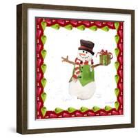 Christmas Snowman II-Lanie Loreth-Framed Art Print