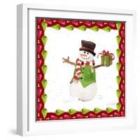 Christmas Snowman II-Lanie Loreth-Framed Art Print