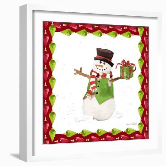 Christmas Snowman II-Lanie Loreth-Framed Art Print