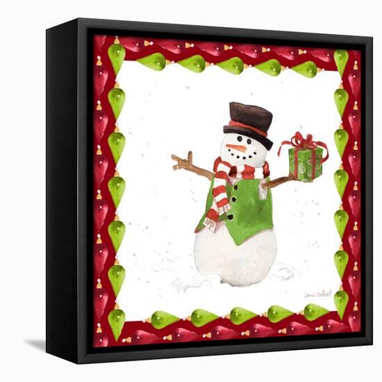 Christmas Snowman II-Lanie Loreth-Framed Stretched Canvas