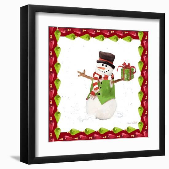 Christmas Snowman II-Lanie Loreth-Framed Art Print