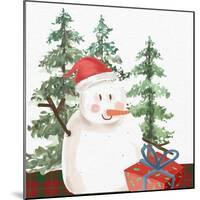 Christmas Snowman-Kim Allen-Mounted Art Print