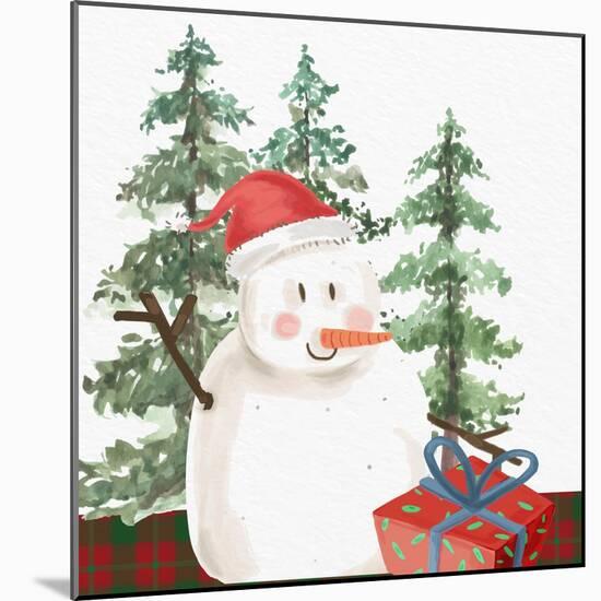 Christmas Snowman-Kim Allen-Mounted Art Print