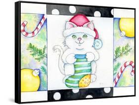 Christmas Socks-Valarie Wade-Framed Stretched Canvas