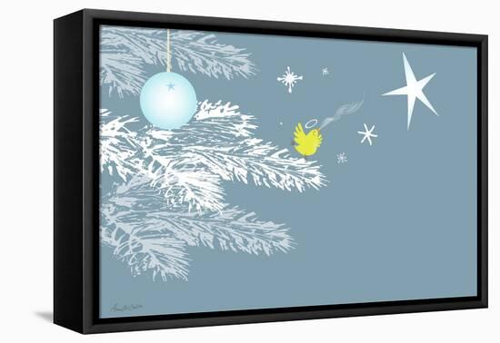 Christmas Song-Anne Cote-Framed Stretched Canvas