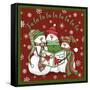 Christmas Songs Snowmen-Jean Plout-Framed Stretched Canvas