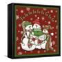 Christmas Songs Snowmen-Jean Plout-Framed Stretched Canvas