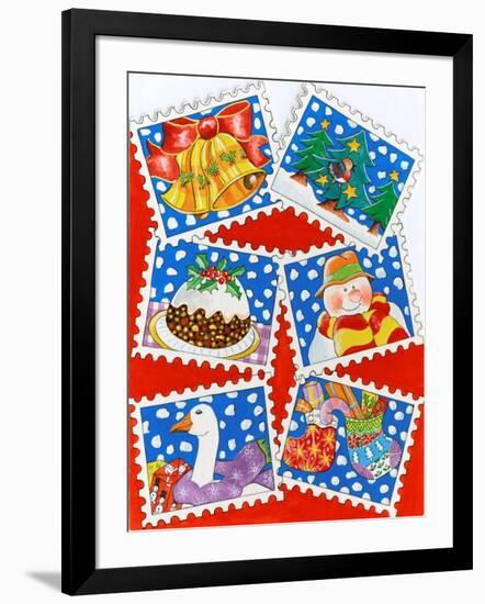 Christmas Stamps-Tony Todd-Framed Giclee Print