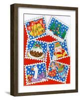 Christmas Stamps-Tony Todd-Framed Giclee Print