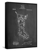 Christmas Stocking 1912 Patent-Cole Borders-Framed Stretched Canvas