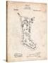 Christmas Stocking 1912 Patent-Cole Borders-Stretched Canvas