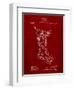 Christmas Stocking 1912 Patent-Cole Borders-Framed Art Print