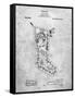 Christmas Stocking 1912 Patent-Cole Borders-Framed Stretched Canvas