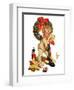 "Christmas Stocking Joy,"December 24, 1938-Joseph Christian Leyendecker-Framed Giclee Print