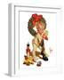 "Christmas Stocking Joy,"December 24, 1938-Joseph Christian Leyendecker-Framed Giclee Print