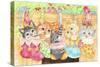 Christmas Stocking Kittens-Karen Middleton-Stretched Canvas