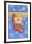 Christmas-Stocking-Kitty-Cindy Wider-Framed Giclee Print