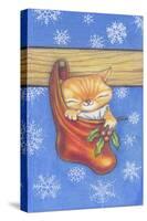 Christmas-Stocking-Kitty-Cindy Wider-Stretched Canvas