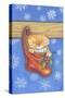 Christmas-Stocking-Kitty-Cindy Wider-Stretched Canvas