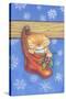 Christmas-Stocking-Kitty-Cindy Wider-Stretched Canvas