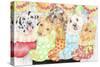 Christmas Stocking Pups-Karen Middleton-Stretched Canvas