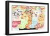 Christmas Stocking Pups-Karen Middleton-Framed Giclee Print