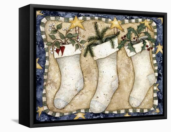 Christmas Stockings-Robin Betterley-Framed Stretched Canvas