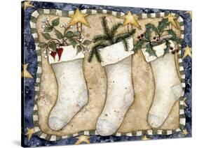 Christmas Stockings-Robin Betterley-Stretched Canvas