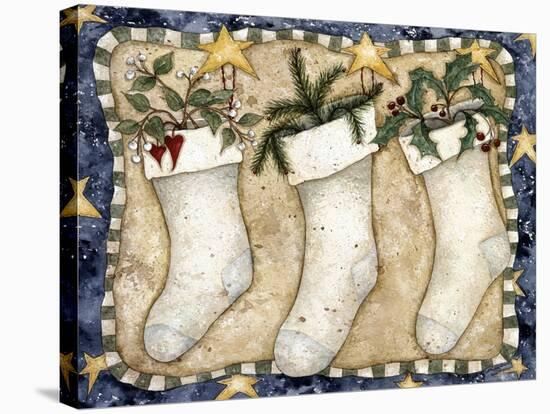 Christmas Stockings-Robin Betterley-Stretched Canvas