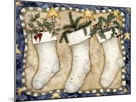 Christmas Stockings-Robin Betterley-Mounted Giclee Print