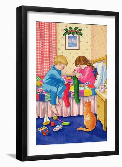 Christmas Stockings-Lavinia Hamer-Framed Giclee Print