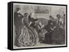 Christmas Story-Telling-John Everett Millais-Framed Stretched Canvas