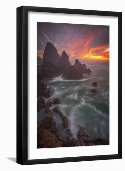 Christmas Sunset-Darren White Photography-Framed Photographic Print