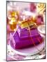 Christmas Table Setting in Violet and Gold-Alexander Van Berge-Mounted Photographic Print