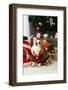 Christmas Themed Pets, Pets in Christmas Clothes, Festive Theme, Close-Up-WENFENG QUAN-Framed Photographic Print