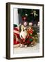 Christmas Themed Pets, Pets in Christmas Clothes, Festive Theme, Close-Up-WENFENG QUAN-Framed Photographic Print