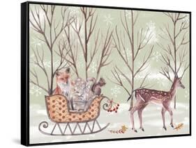 Christmas Time I-Melissa Wang-Framed Stretched Canvas