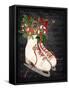 Christmas Time Ice Skates-Jean Plout-Framed Stretched Canvas