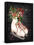 Christmas Time Ice Skates-Jean Plout-Framed Stretched Canvas