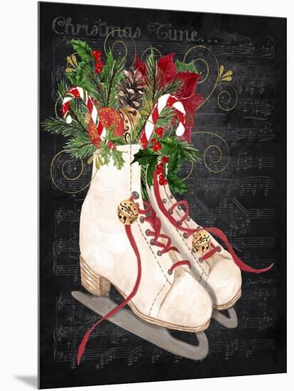 Christmas Time Ice Skates-Jean Plout-Mounted Premium Giclee Print