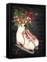 Christmas Time Ice Skates-Jean Plout-Framed Stretched Canvas