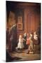 Christmas-Time, the Blodgett Family, 1864-Eastman Johnson-Mounted Art Print