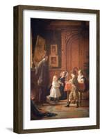 Christmas-Time, the Blodgett Family, 1864-Eastman Johnson-Framed Art Print