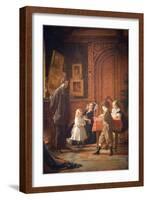 Christmas-Time, the Blodgett Family, 1864-Eastman Johnson-Framed Art Print