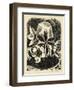 Christmas Toses, 1928 (Wood Engraving)-John Northcote Nash-Framed Giclee Print